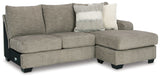 Creswell 2-Piece Sectional with Ottoman in Stone - PKG016079