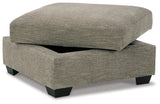 Creswell 2-Piece Sectional with Ottoman in Stone - PKG016079