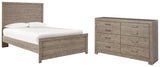 Culverbach Full Panel Bed with Dresser in Gray - PKG002421