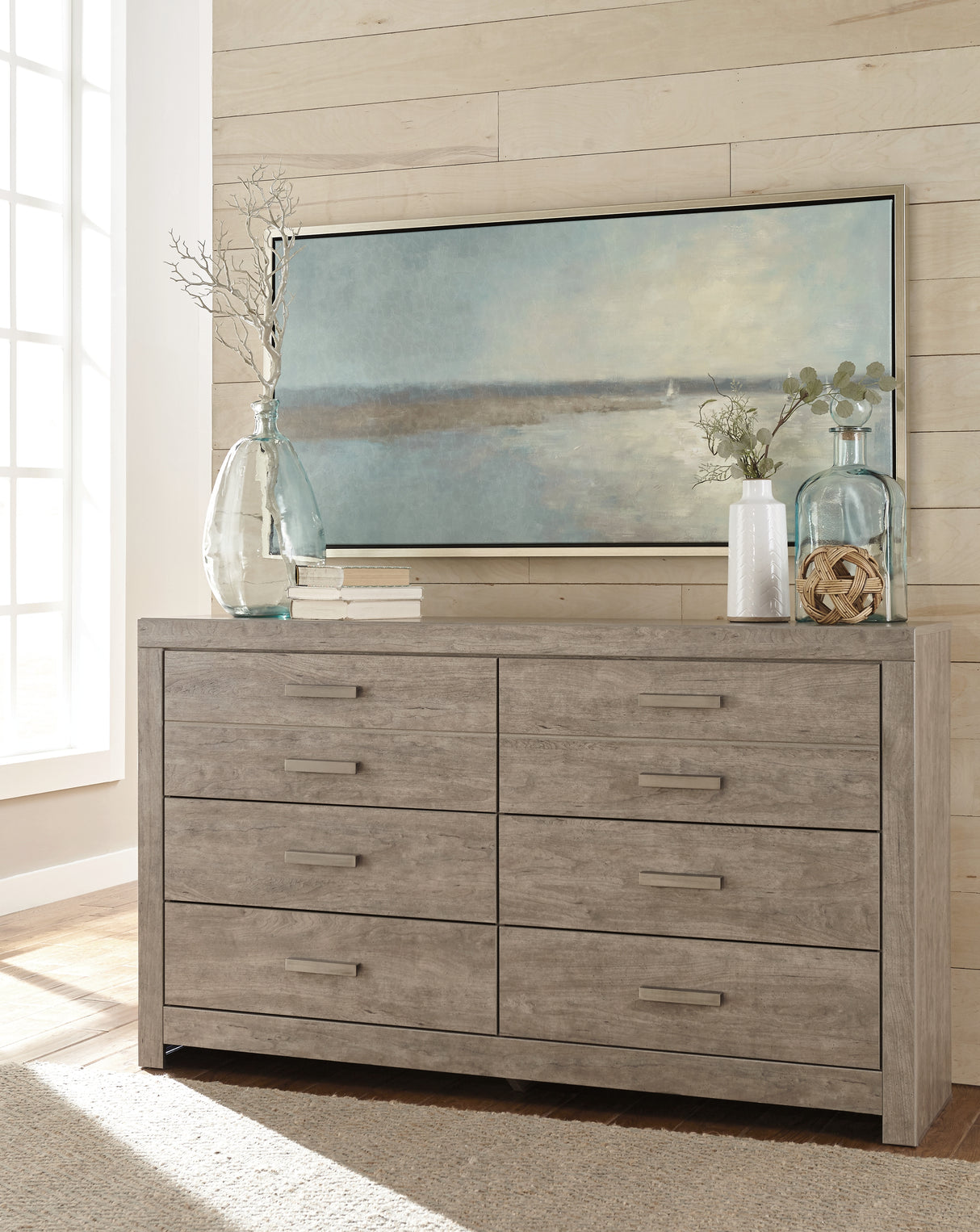 Culverbach Full Panel Bed with Dresser in Gray - PKG002421