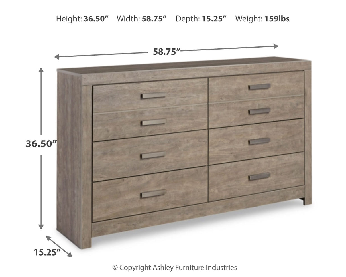 Culverbach Full Panel Bed with Dresser in Gray - PKG002421