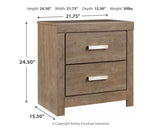 Culverbach Full Panel Bed with Mirrored Dresser, Chest and Nightstand in Gray - PKG002425