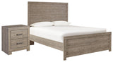 Culverbach Full Panel Bed with Nightstand in Gray - PKG000631