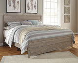 Culverbach King Panel Bed with Mirrored Dresser, Chest and 2 Nightstands in Gray from Ashley - Luna Furniture