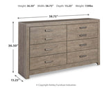 Culverbach Queen Panel Bed with Dresser in Gray - PKG011521