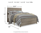 Culverbach Queen Panel Bed with Mirrored Dresser, Chest and 2 Nightstands in Gray - PKG011526