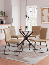 Nexus Black/Toast 5-Piece Dining Set from Happy Homes - Luna Furniture