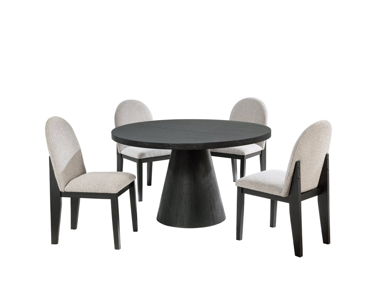 Dorian Black 5-Piece Dining Set from Happy Homes - Luna Furniture