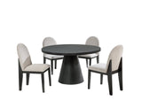 Dorian Black 5-Piece Dining Set from Happy Homes - Luna Furniture