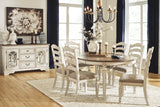 Heritage Chipped White 7-Piece Dining Set from Happy Homes - Luna Furniture