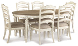 Heritage Chipped White 7-Piece Dining Set from Happy Homes - Luna Furniture