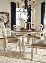 Heritage Chipped White 7-Piece Dining Set from Happy Homes - Luna Furniture