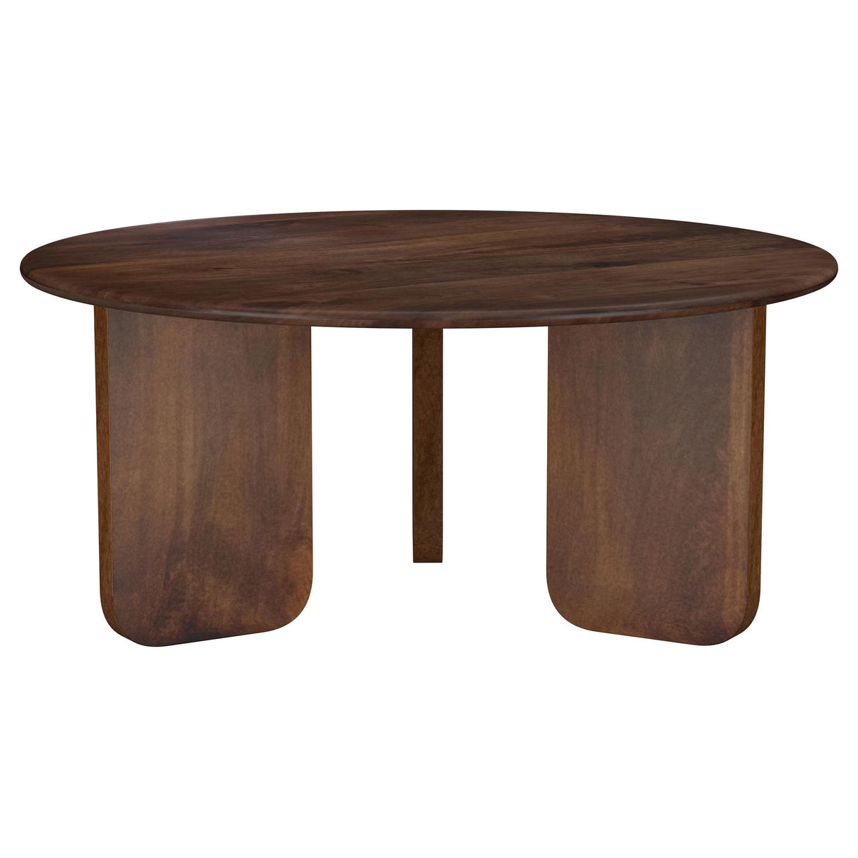 Dale Round Solid Mango Wood Coffee Table Brown from Coaster - Luna Furniture