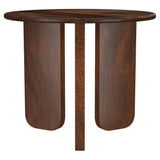 Dale Round Solid Mango Wood Side End Table Brown from Coaster - Luna Furniture