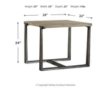 Dalenville Coffee Table with 2 End Tables in Gray from Ashley - Luna Furniture