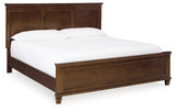 Danabrin King Panel Bed with Mirrored Dresser and 2 Nightstands in Brown - PKG015182