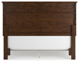 Danabrin Queen Panel Bed with Mirrored Dresser and 2 Nightstands in Brown - PKG015176