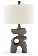 Danacy 2-Piece Table Lamp Set in Distressed Black - PKG016439