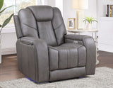 Daniel 3-Piece Triple Power Leather Reclining Home Theater Set from Steve Silver - Luna Furniture