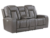 Daniel 3-Piece Triple Power Leather Reclining Home Theater Set from Steve Silver - Luna Furniture