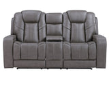 Daniel 3-Piece Triple Power Leather Reclining Home Theater Set from Steve Silver - Luna Furniture