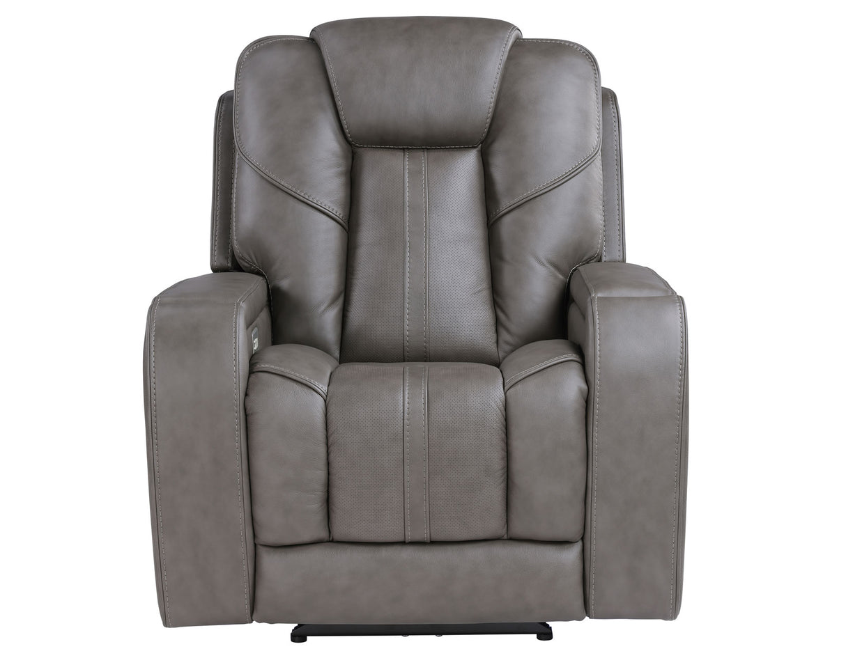 Daniel 3-Piece Triple Power Leather Reclining Home Theater Set from Steve Silver - Luna Furniture