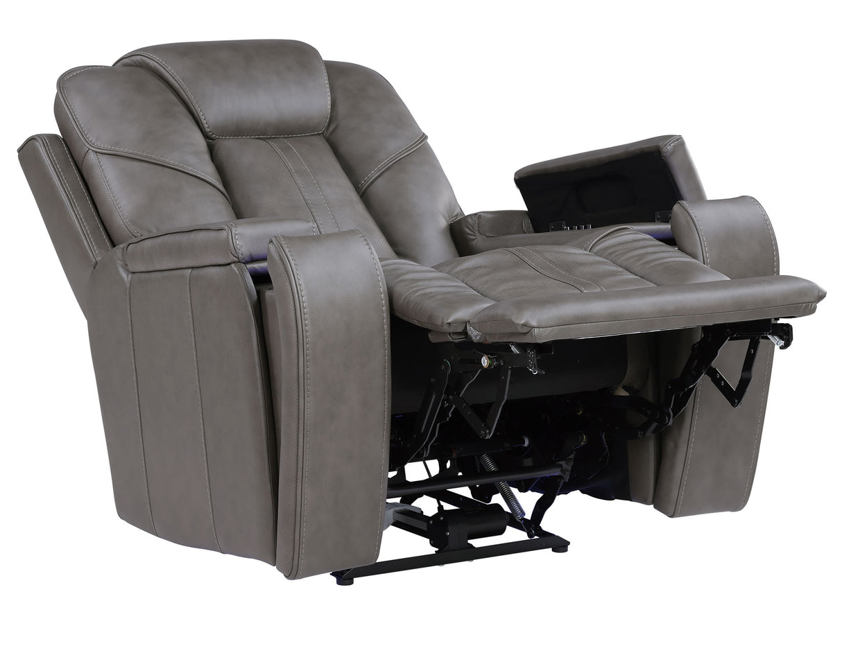 Daniel 3-Piece Triple Power Leather Reclining Home Theater Set from Steve Silver - Luna Furniture