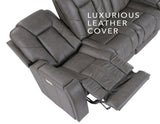 Daniel 3-Piece Triple Power Leather Reclining Home Theater Set from Steve Silver - Luna Furniture