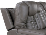 Daniel 3-Piece Triple Power Leather Reclining Home Theater Set from Steve Silver - Luna Furniture