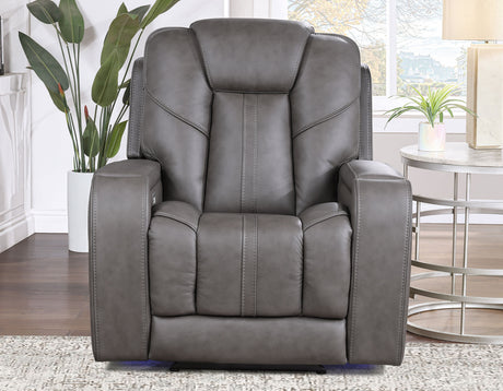 Daniel Triple Power Home Theater Leather Recliner with Built-in Speakers from Steve Silver - Luna Furniture