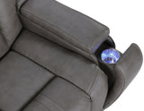 Daniel Triple Power Home Theater Leather Recliner with Built-in Speakers from Steve Silver - Luna Furniture