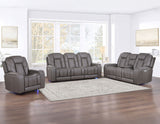 Daniel Triple Power Home Theater Leather Recliner with Built-in Speakers from Steve Silver - Luna Furniture