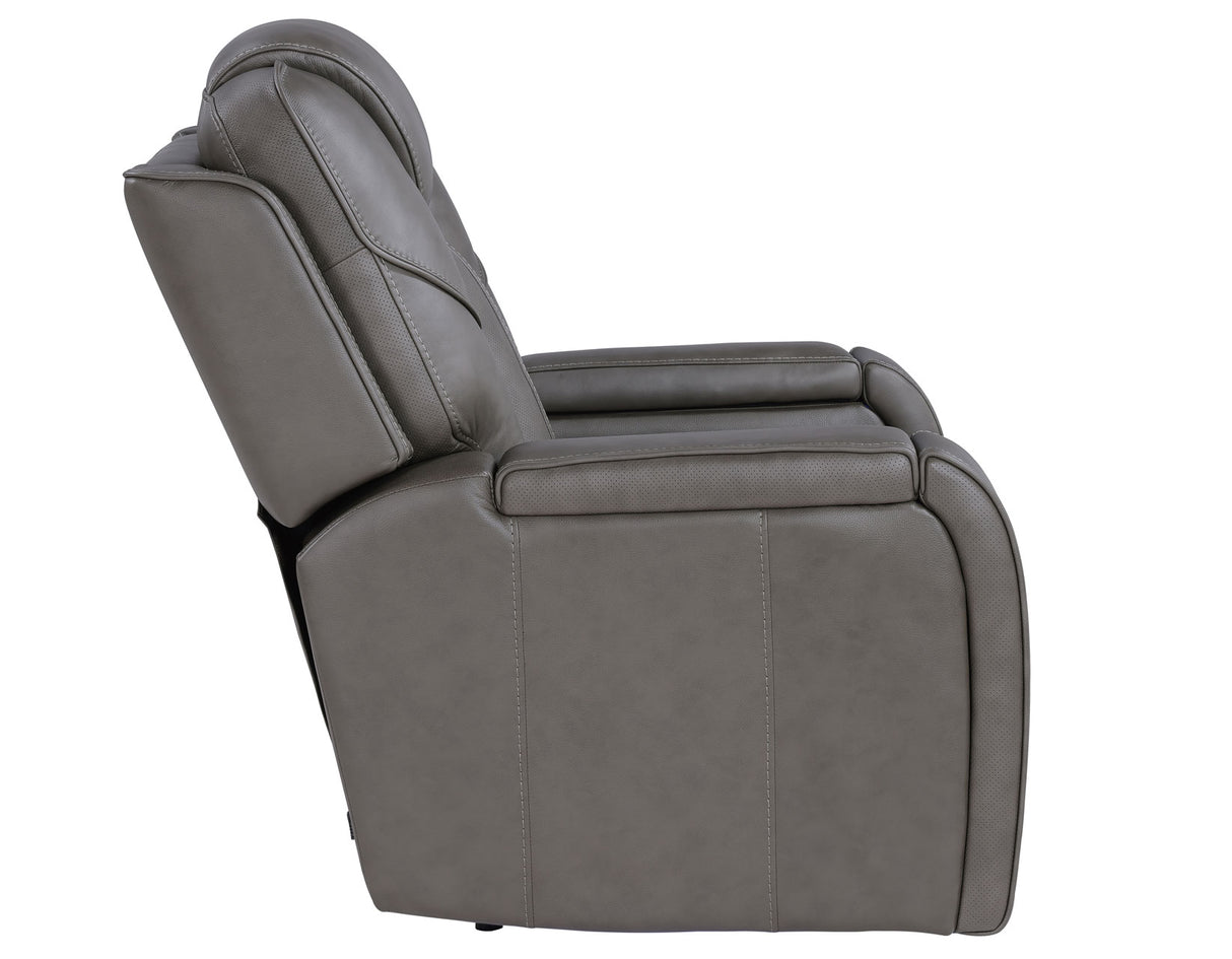 Daniel Triple Power Home Theater Leather Recliner with Built-in Speakers from Steve Silver - Luna Furniture