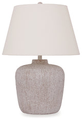 Danry 2-Piece Table Lamp Set in Distressed Cream - PKG016436