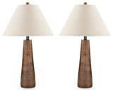 Danset 2-Piece Table Lamp Set in Brown - PKG016440