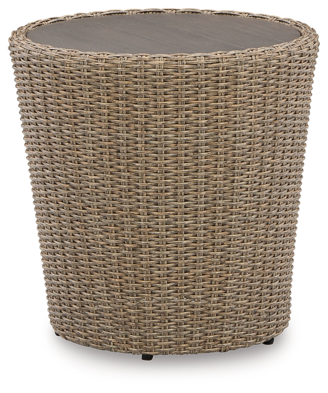 Danson Outdoor Coffee Table with 2 End Tables in Beige - PKG014899