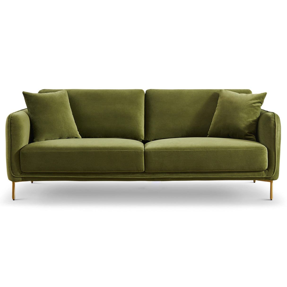 Danton Olive Green Velvet Sofa - SOF02905001