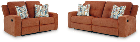 Danum Sofa and Loveseat in Spice - PKG020920