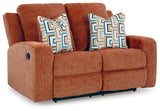 Danum Spice Reclining Loveseat from Ashley - Luna Furniture