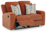 Danum Spice Reclining Loveseat from Ashley - Luna Furniture