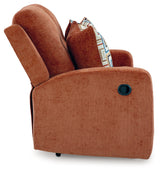 Danum Spice Reclining Loveseat from Ashley - Luna Furniture