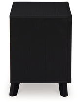 Danziar King Panel Headboard with Mirrored Dresser and Nightstand in Black from Ashley - Luna Furniture