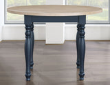 Darcy 42″ Round 5-Piece DIning Set, Midnight Blue and Natural Finish from Steve Silver - Luna Furniture