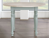 Darcy 42″ Round 5-Piece DIning Set, Mint Green and Natural Finish from Steve Silver - Luna Furniture