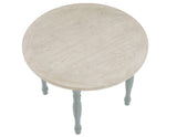 Darcy 42″ Round Dining Table, Mint Green and Natural Finish from Steve Silver - Luna Furniture