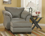 Darcy Chair and Ottoman in Cobblestone - PKG001665