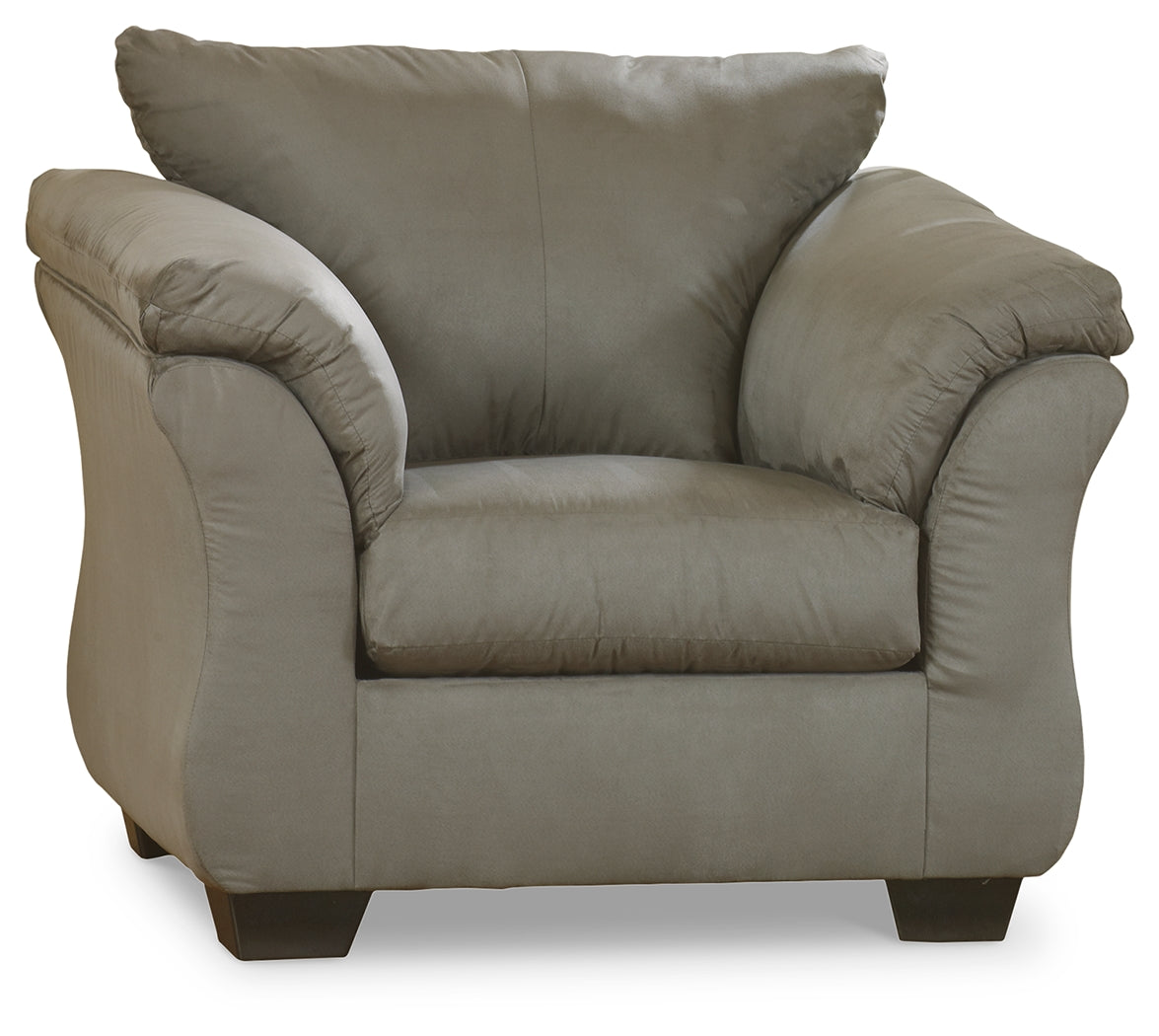 Darcy Chair and Ottoman in Cobblestone - PKG001665