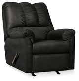 Darcy Sofa, Loveseat and Recliner in Black - PKG001684