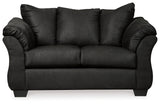 Darcy Sofa, Loveseat and Recliner in Black - PKG001684