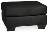 Darcy Sofa, Loveseat, Chair and Ottoman in Black - PKG001683